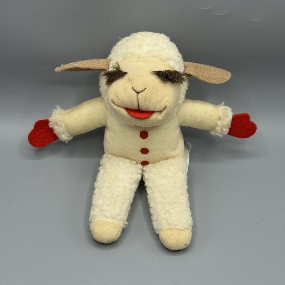 Shari Lewis Vintage Lamb Chop Plush 9" Stuffed Animal Toy 1993 READ***